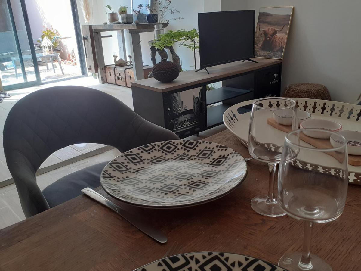 Loft Avec Clim, Parking Et Jardin Proche De La Mer Villa Sauvian Bagian luar foto
