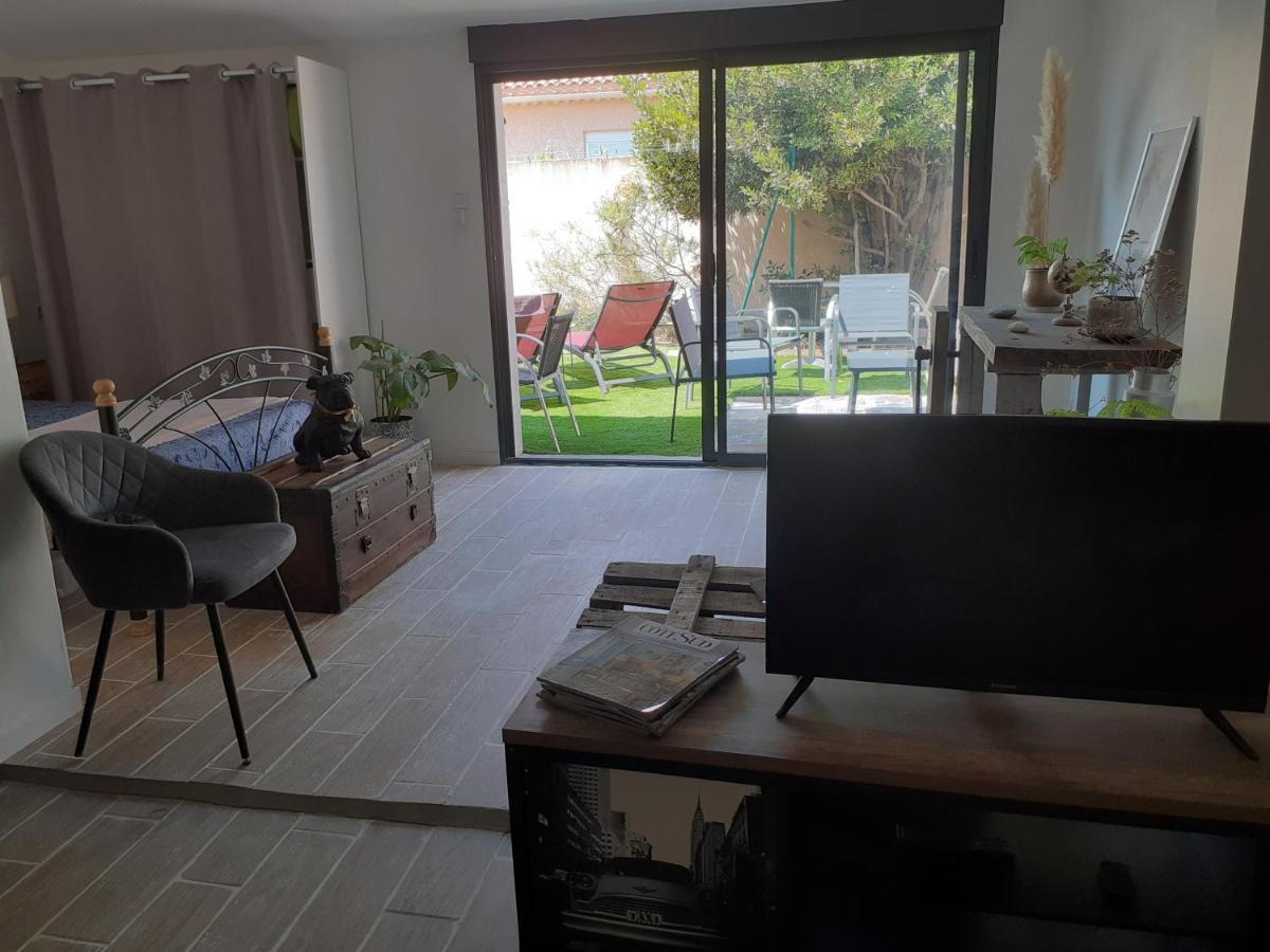 Loft Avec Clim, Parking Et Jardin Proche De La Mer Villa Sauvian Bagian luar foto